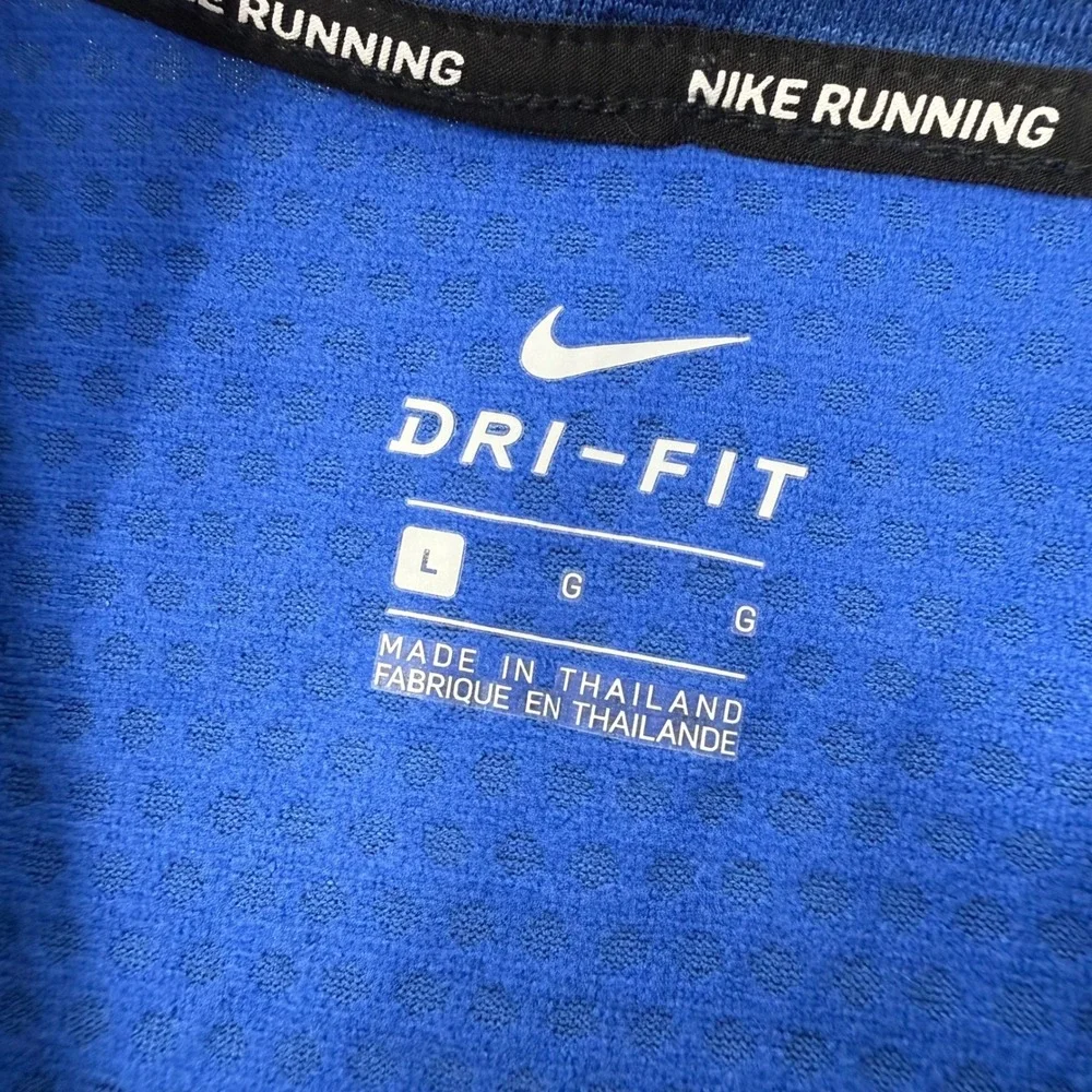 Nike Therma Sphere Womens Large Running Top Blue Colorblock NEW‎